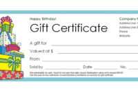 Free Birthday Gift Certificate Template - Calep.midnightpig.co pertaining to Dinner Certificate Template Free