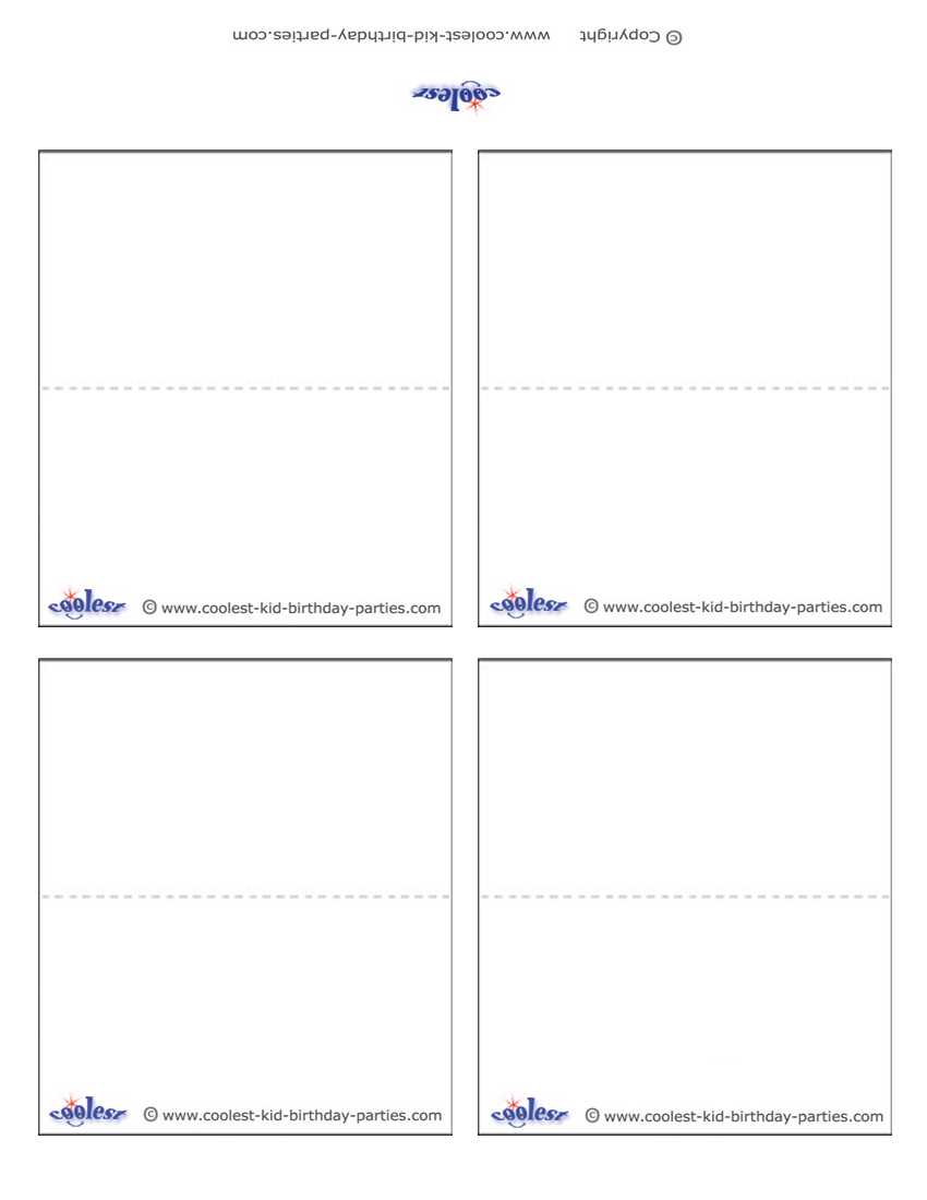 Free Blank Printable Place Cards With Free Place Card Templates Download