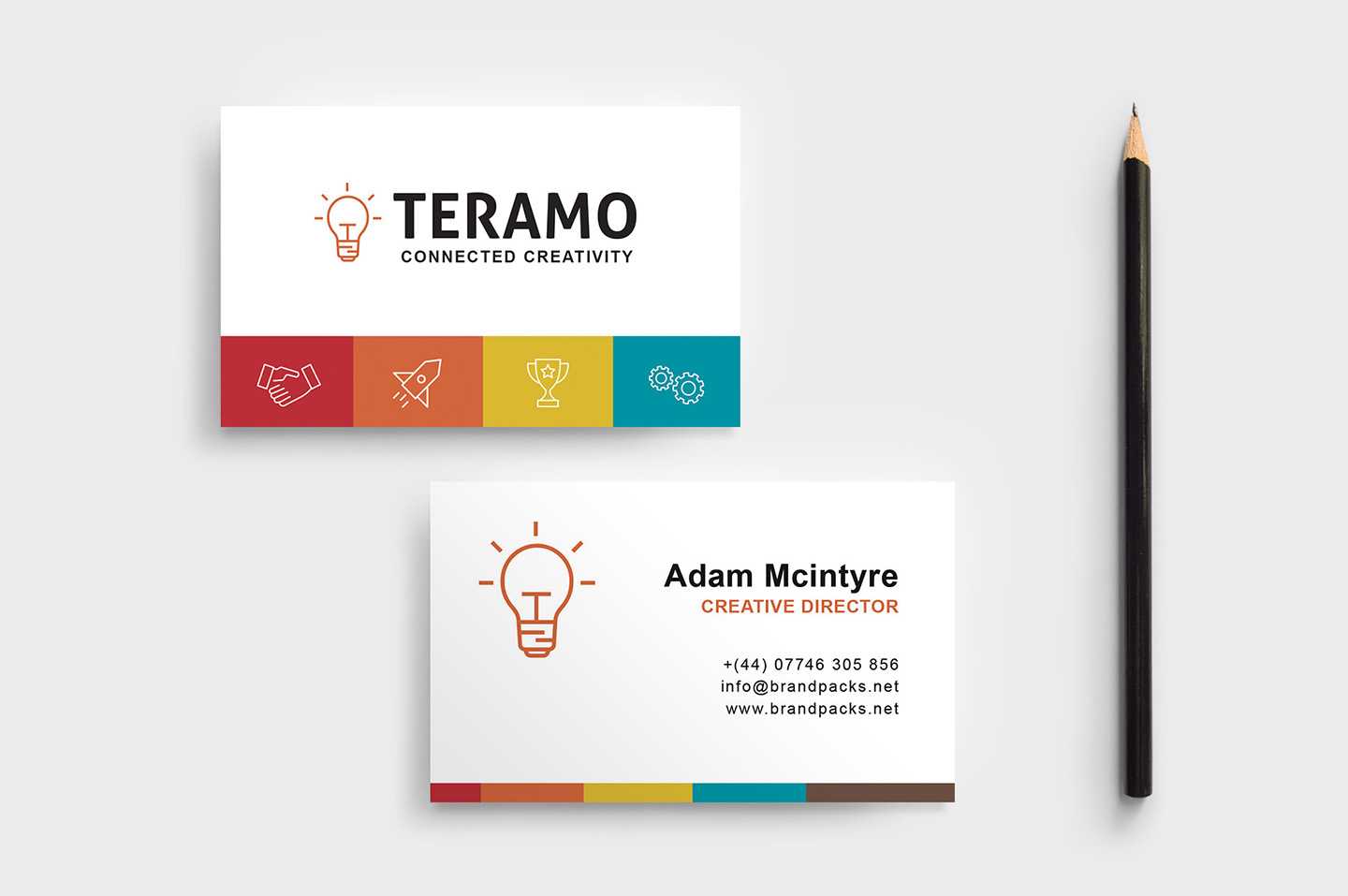 Free Business Card Template In Psd, Ai & Vector – Brandpacks Pertaining To Psd Name Card Template