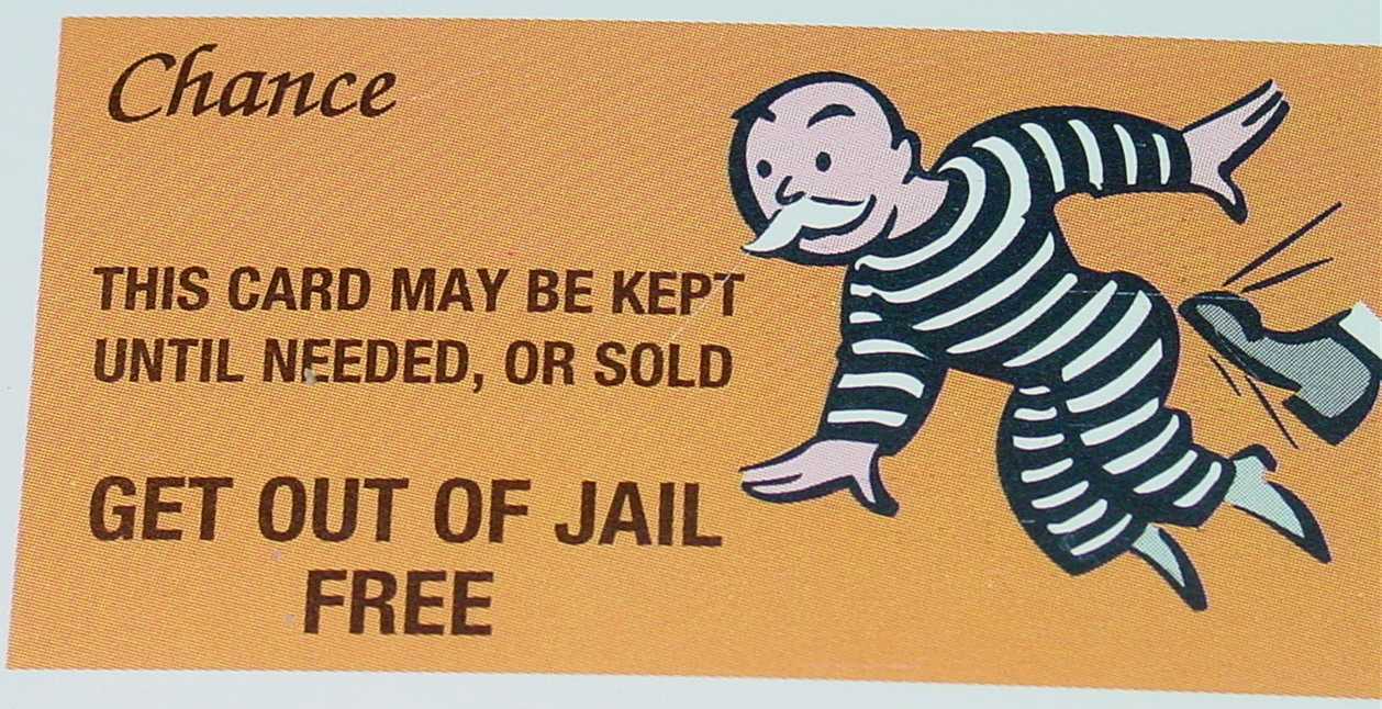 Free Card: A Get Out Of Jail Free Card Within Get Out Of Jail Free Card Template