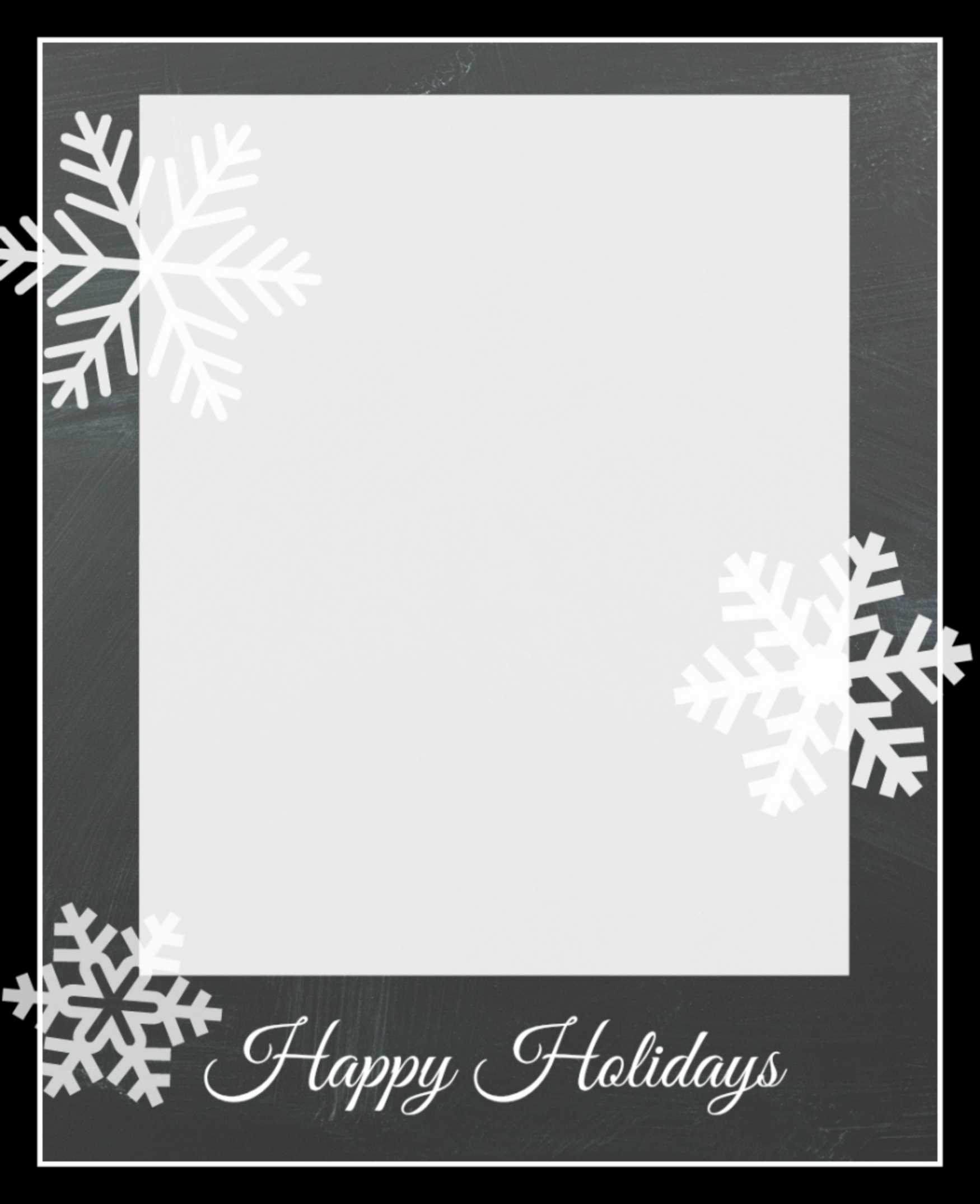 Free Christmas Card Template - Dalep.midnightpig.co Regarding Free Holiday Photo Card Templates