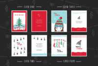 Free Christmas Card Templates For Photoshop &amp; Illustrator in Christmas Photo Card Templates Photoshop