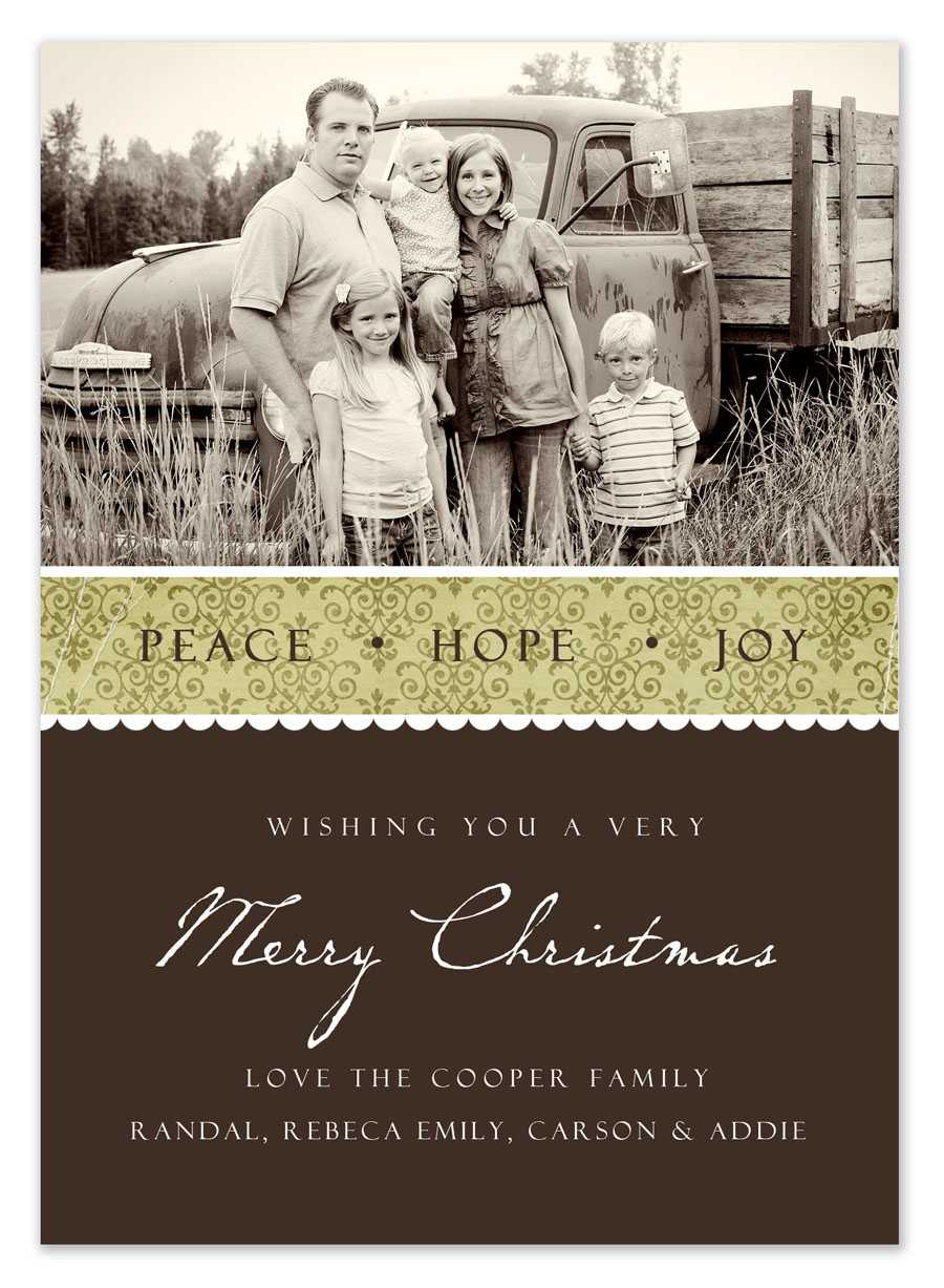 Free Christmas Card Templates In Free Christmas Card Templates For Photographers
