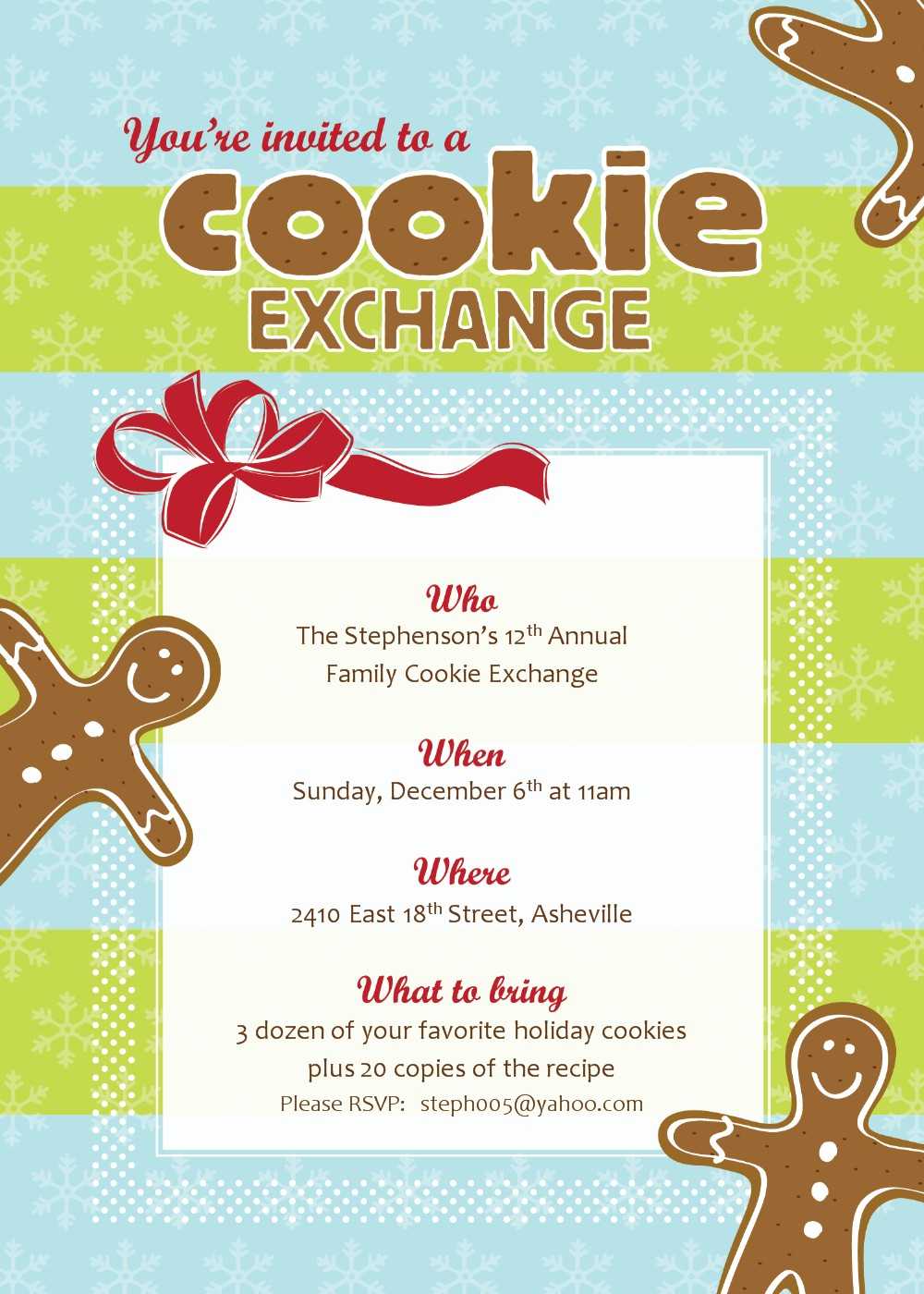 Free Christmas Exchange Cliparts, Download Free Clip Art Intended For Cookie Exchange Recipe Card Template