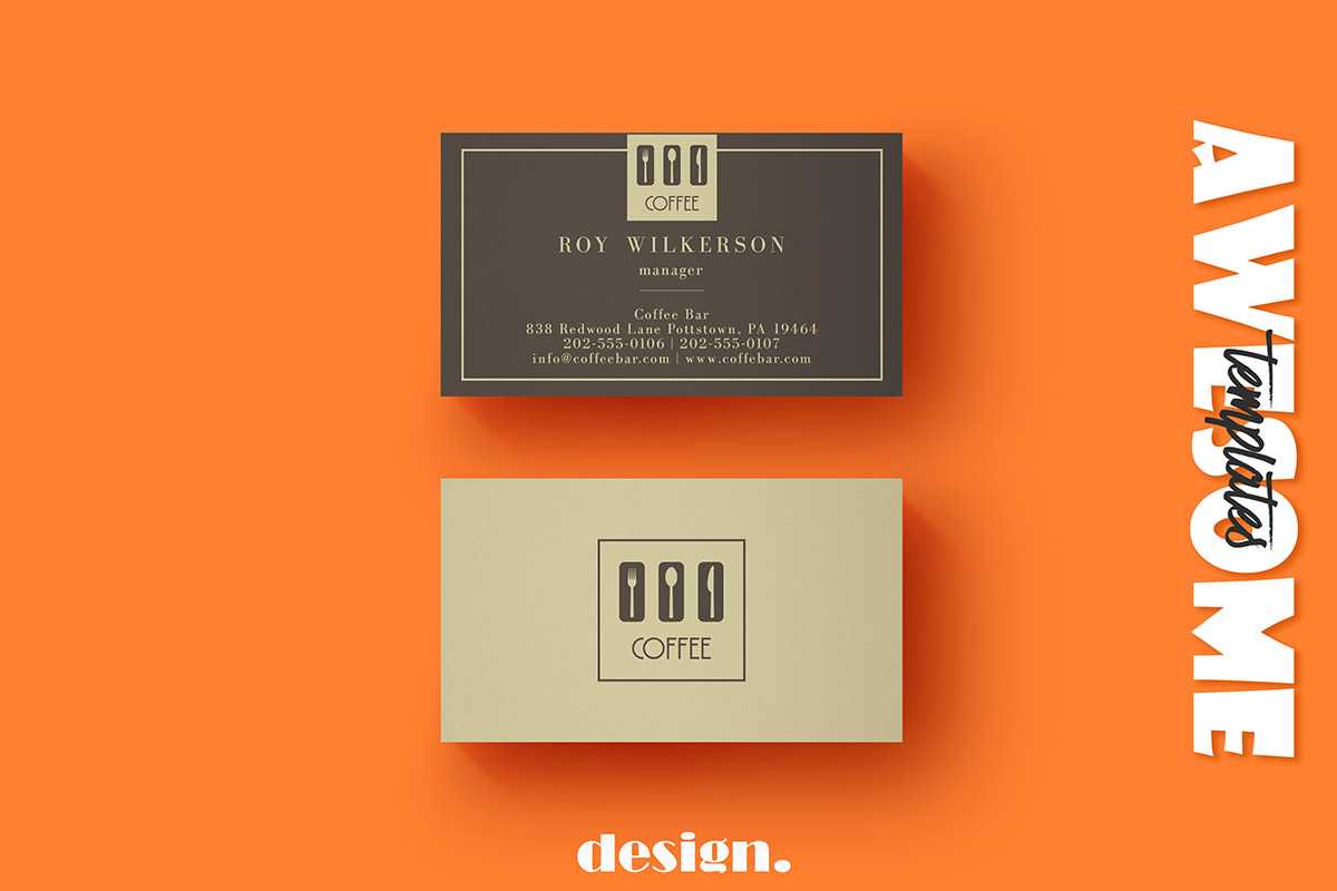 Free Coffee Business Card Template – Creativetacos With Regard To Coffee Business Card Template Free