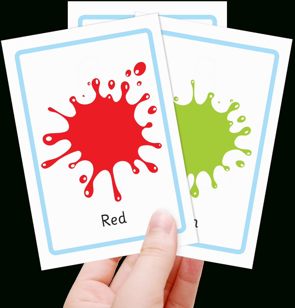 Free Colour Flashcards For Kids – Totcards With Free Printable Flash Cards Template