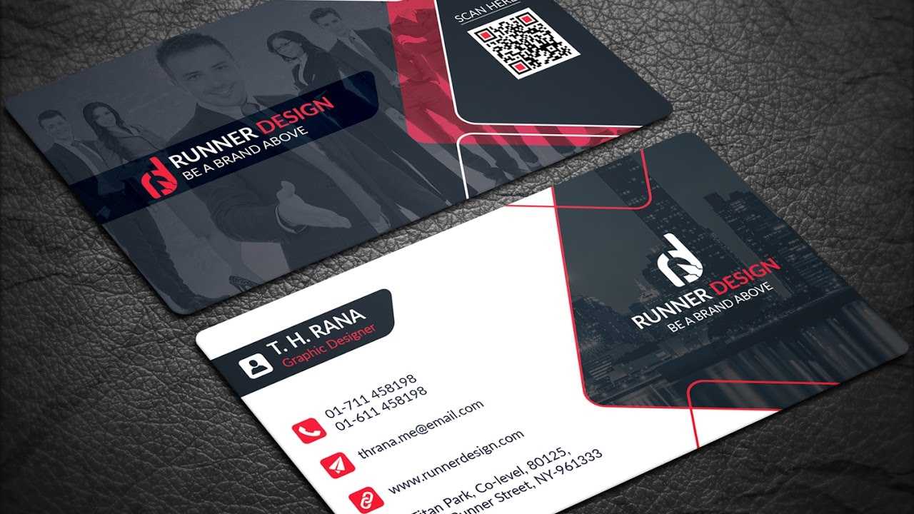 Free Corporate Business Card Photoshop Template With Visiting Card Psd Template
