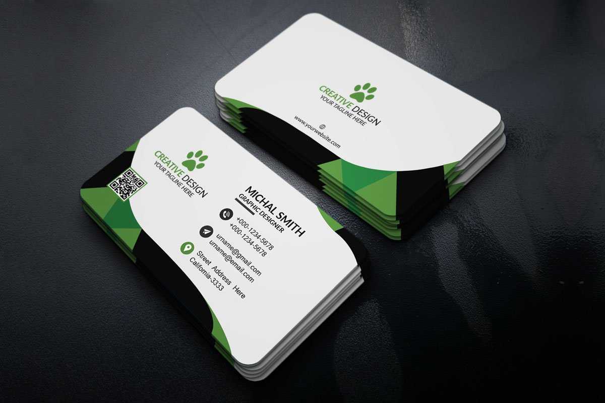 Free Corporate Business Card Template - Creativetacos Regarding Free Bussiness Card Template