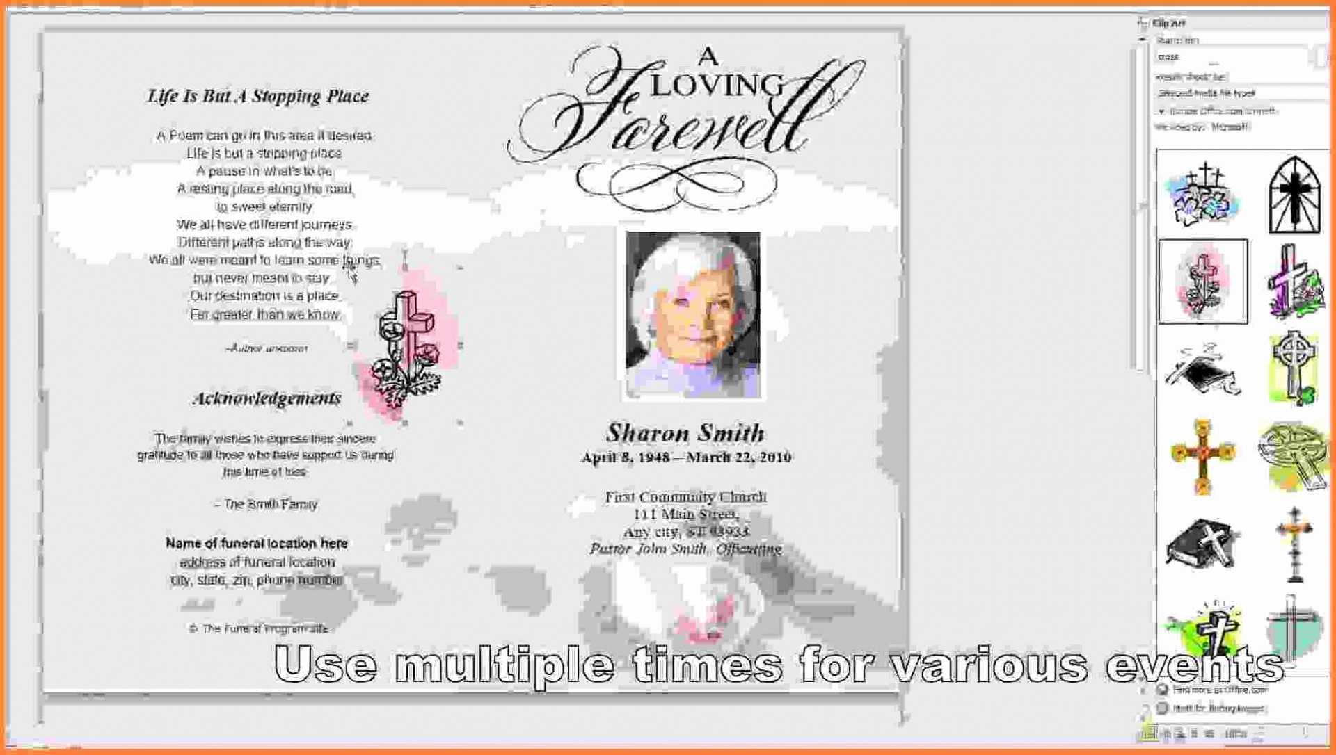 Free Funeral Cards – Calep.midnightpig.co With Memorial Cards For Funeral Template Free