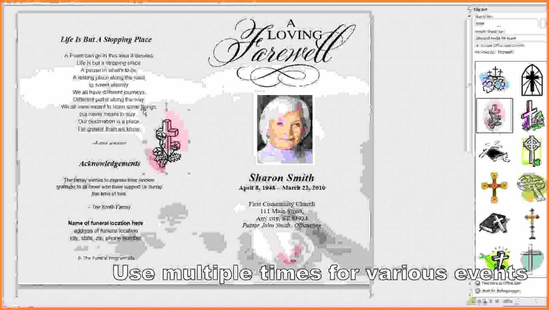 Free Funeral Cards – Calep.midnightpig.co With Remembrance Cards Template Free