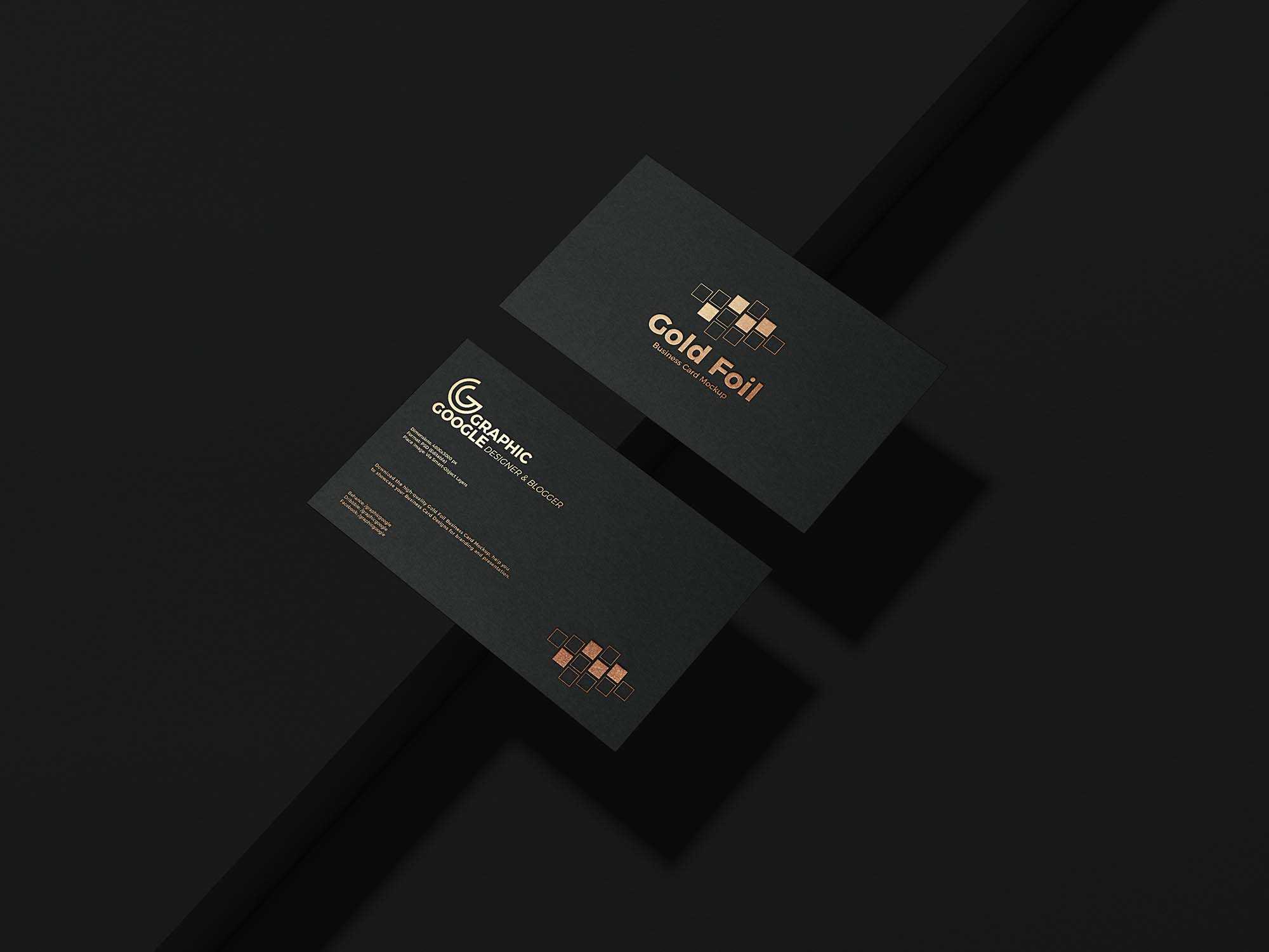 Free Gold Foil Business Card Mockup (Psd) Inside Name Card Template Psd Free Download