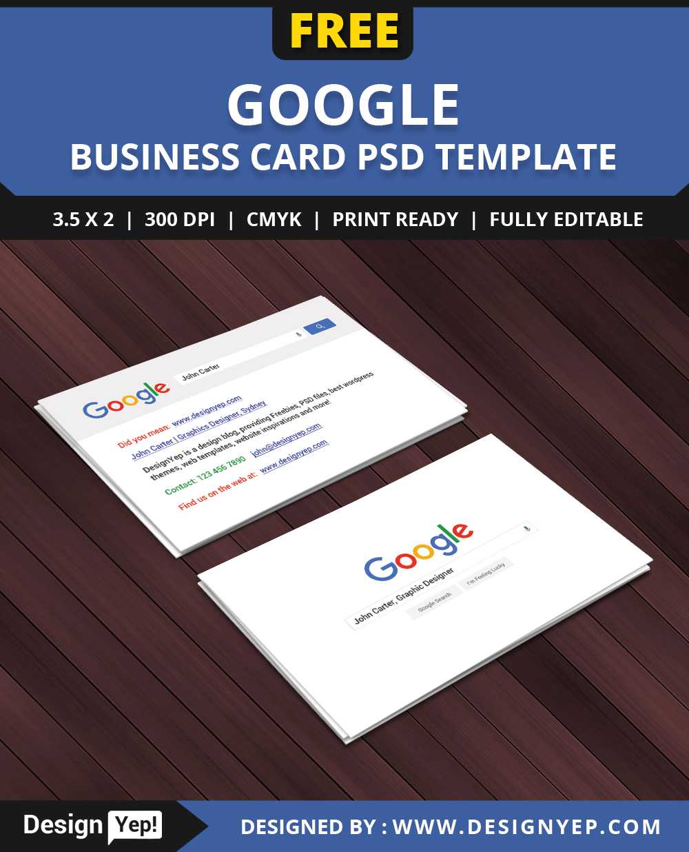 Free Google Interface Business Card Psd Template On Behance For Google Search Business Card Template