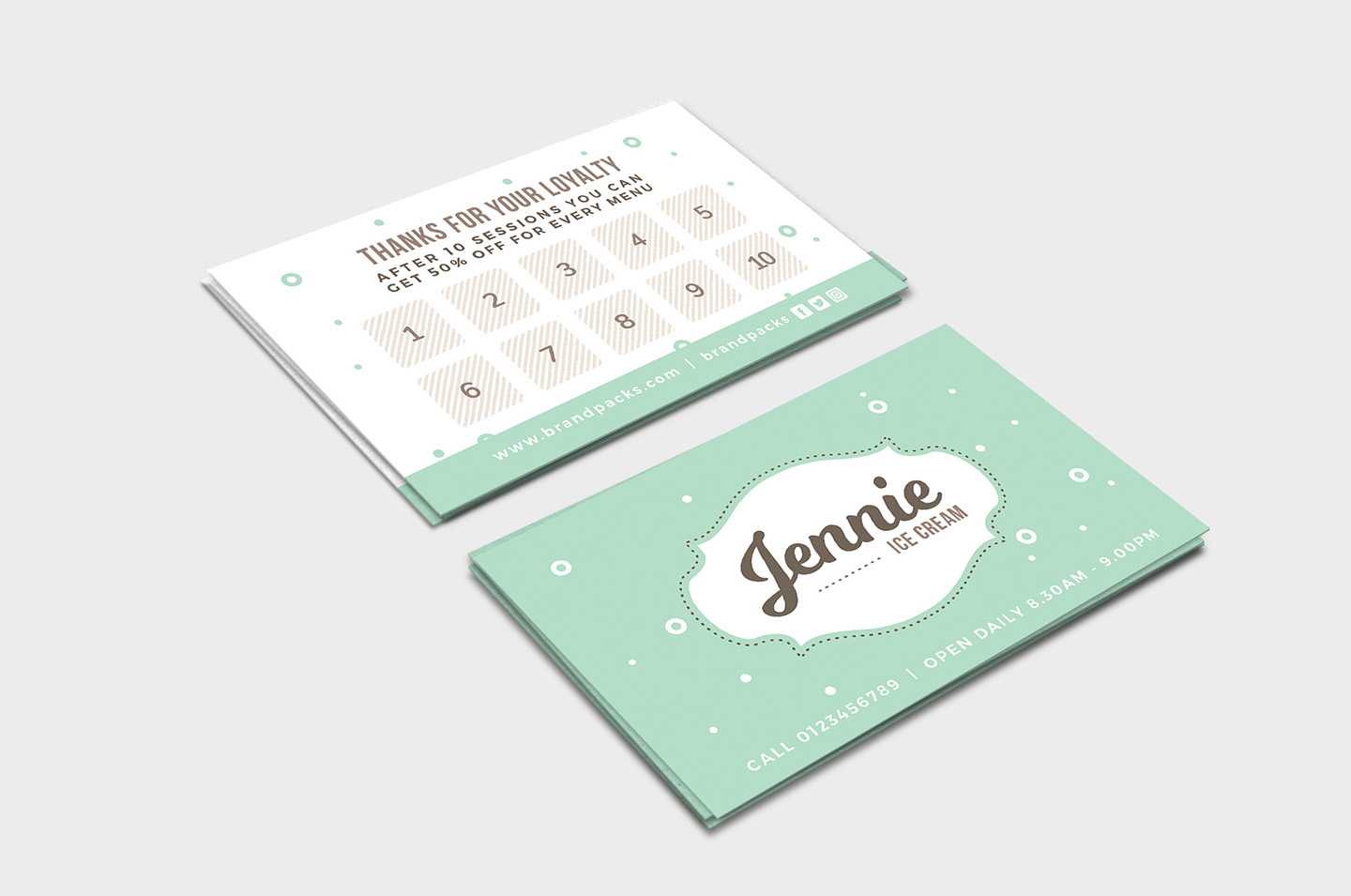 Free Loyalty Card Templates – Psd, Ai & Vector – Brandpacks Pertaining To Customer Loyalty Card Template Free