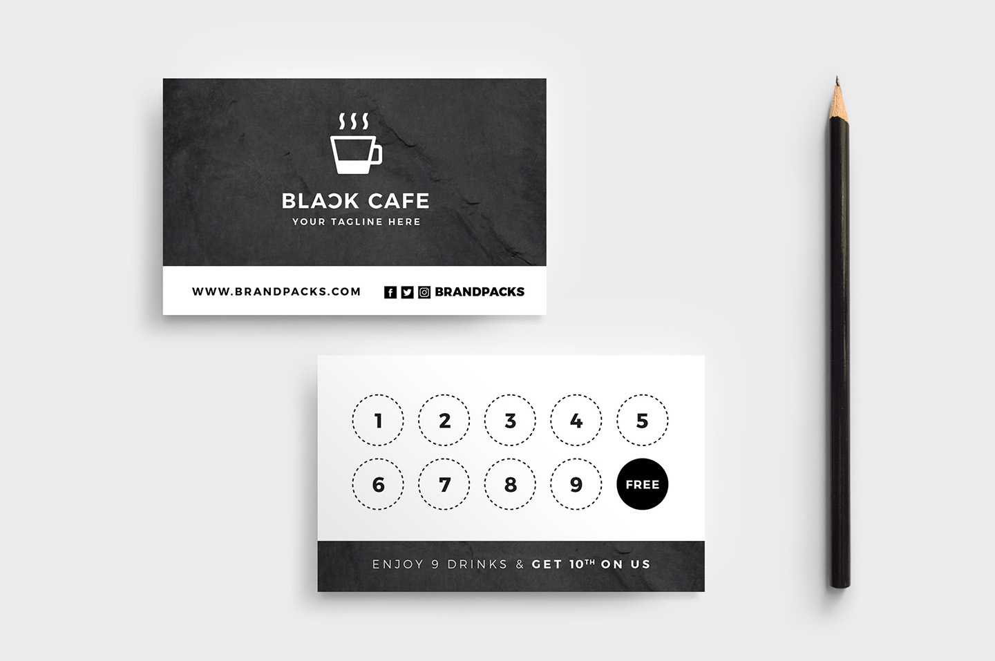 Free Loyalty Card Templates – Psd, Ai & Vector – Brandpacks Within Business Punch Card Template Free