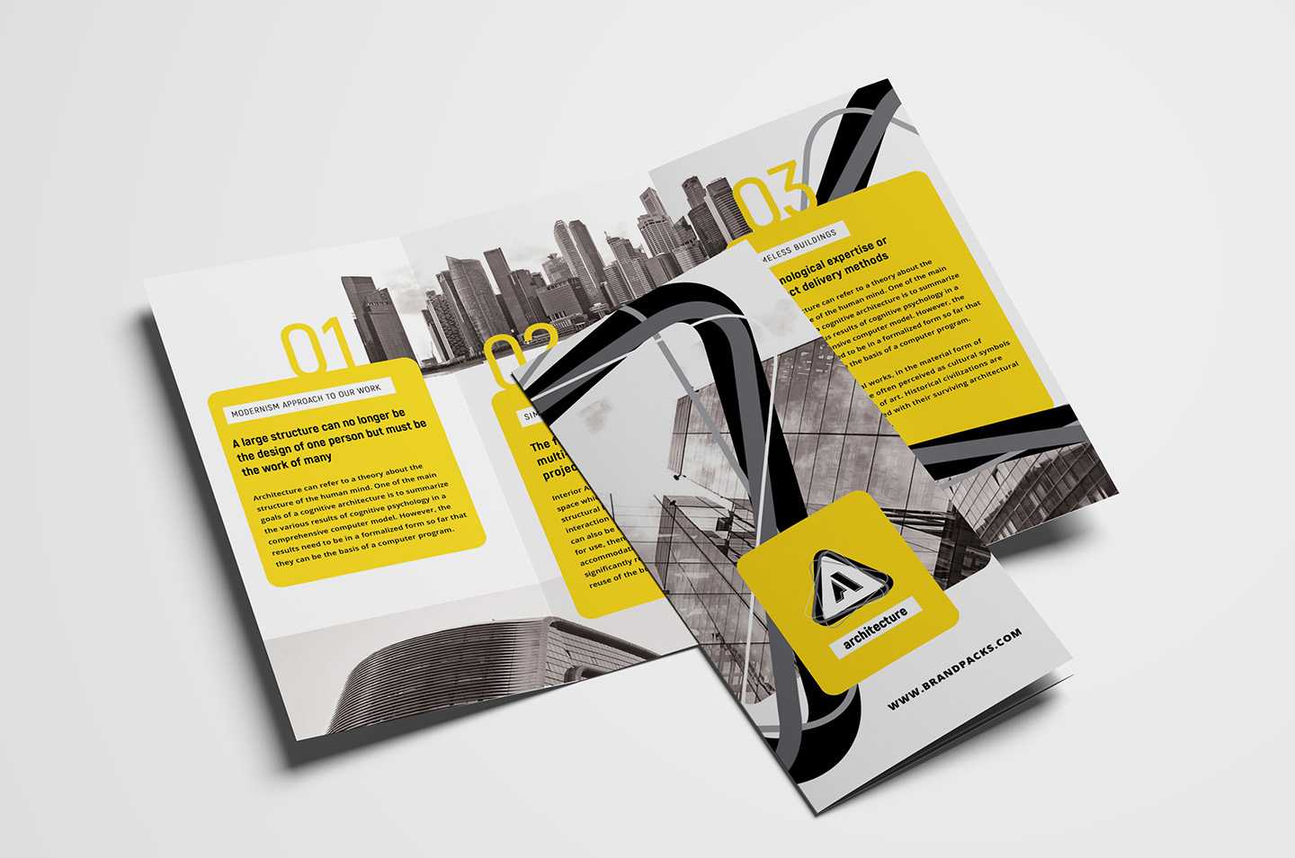 Free Modern Trifold Brochure Template For Photoshop Inside Free Three Fold Brochure Template
