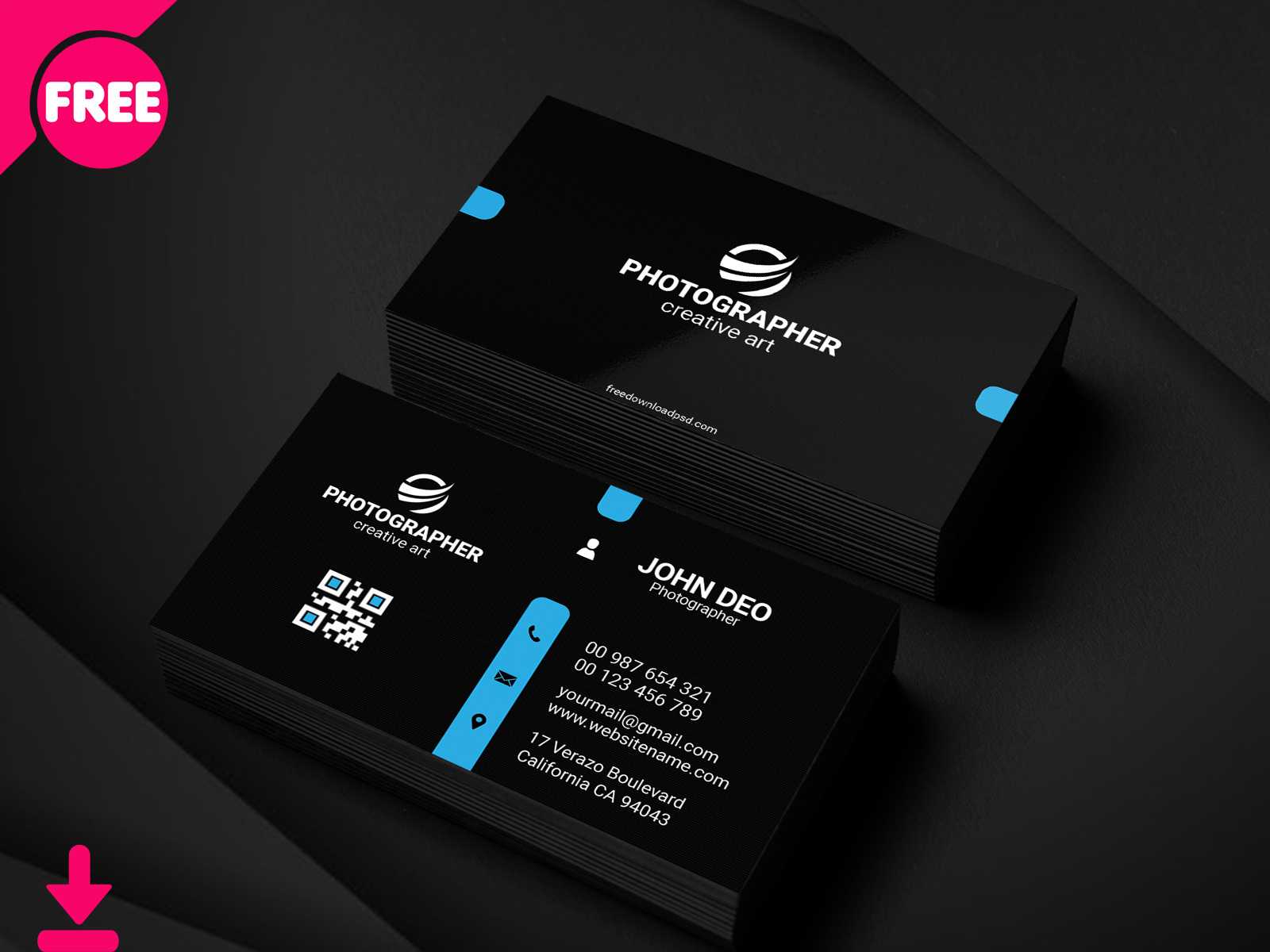 Free Personal Business Card Psd Template Coversheikh Regarding Free Personal Business Card Templates