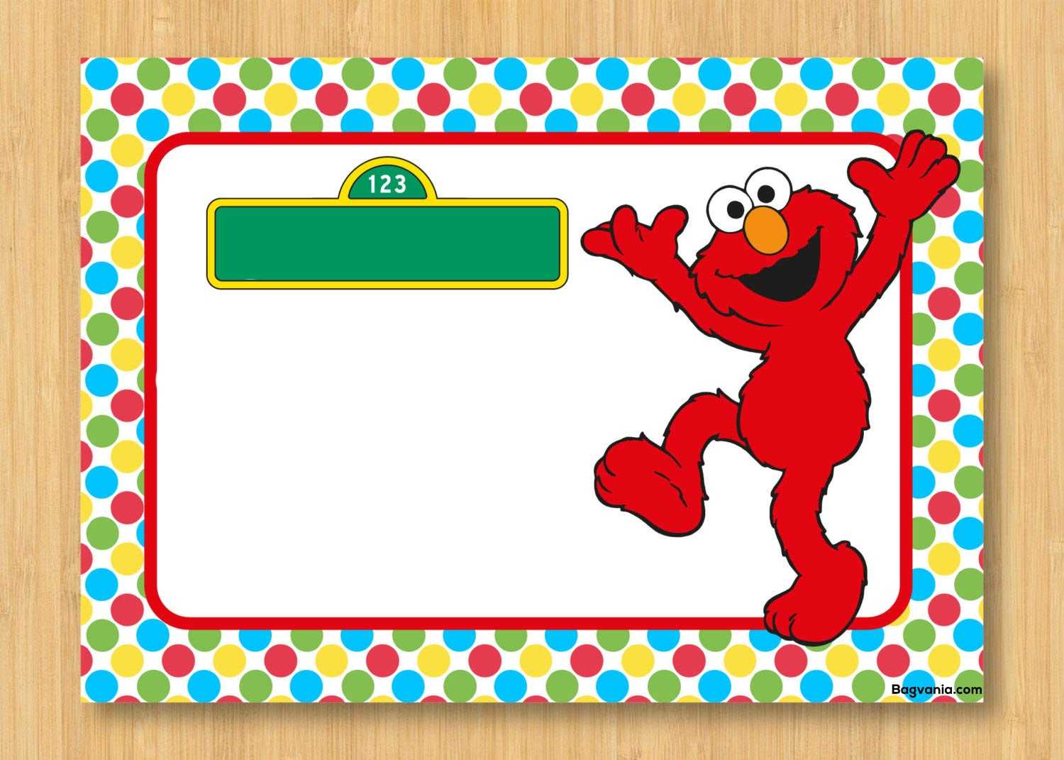 Free Printable Elmo Birthday Invitations – Bagvania Throughout Elmo Birthday Card Template
