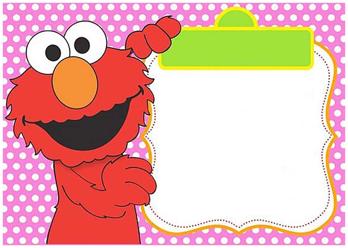 Free Printable Elmo Invitation Templates | Invitations Online Within Elmo Birthday Card Template