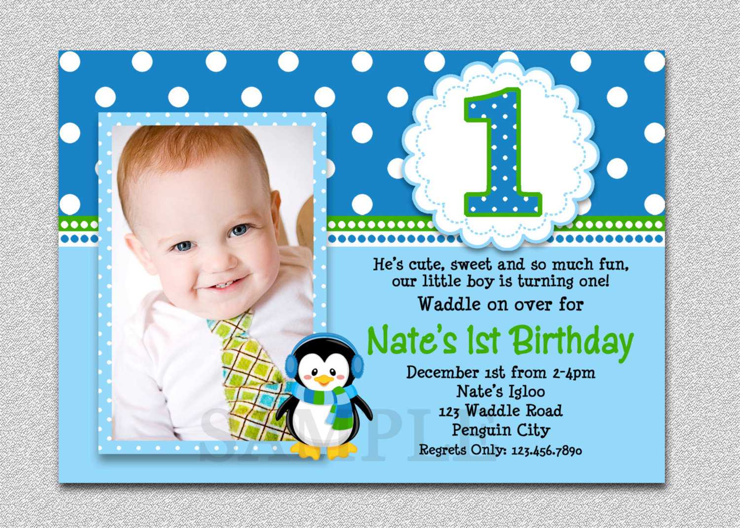 Free Printable First Birthday Invitations – Bagvania With Regard To First Birthday Invitation Card Template