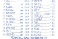 Free Printable Football Parlay Cards That Are Gratifying pertaining to Football Betting Card Template