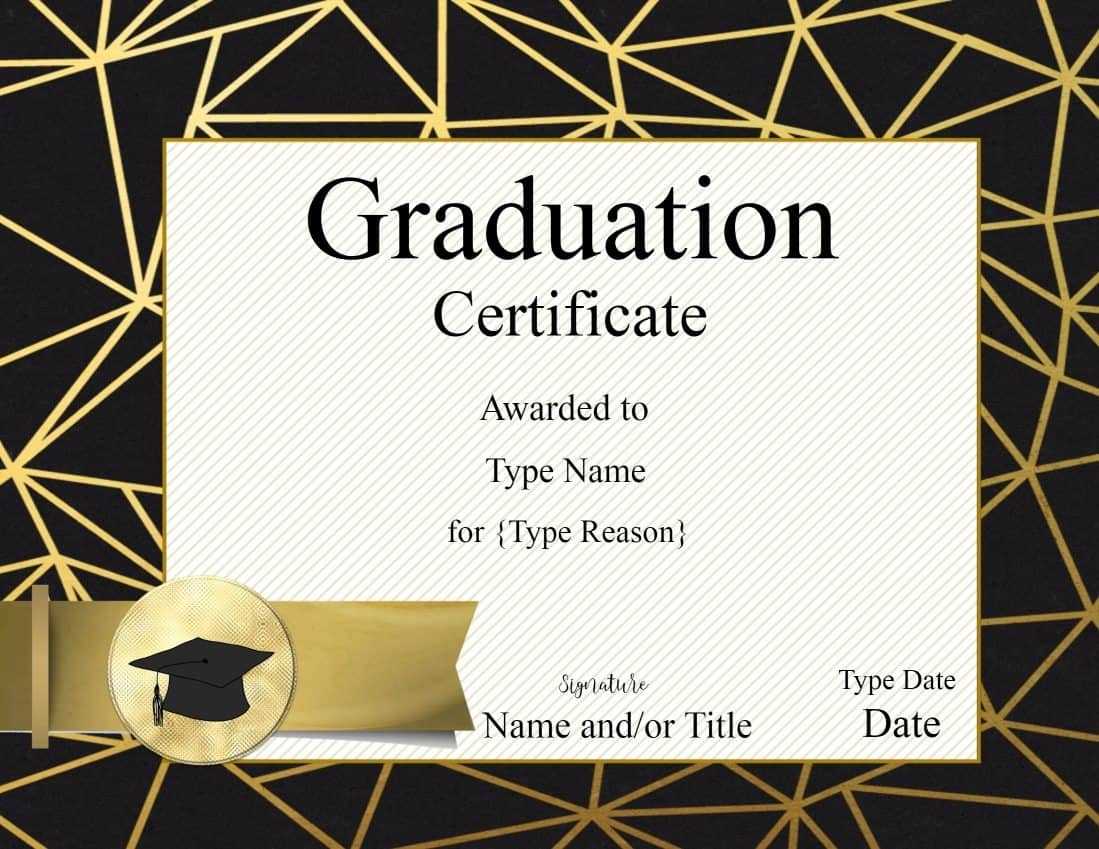 Free Printable Graduation Certificate Templates ] – Free Intended For Graduation Gift Certificate Template Free