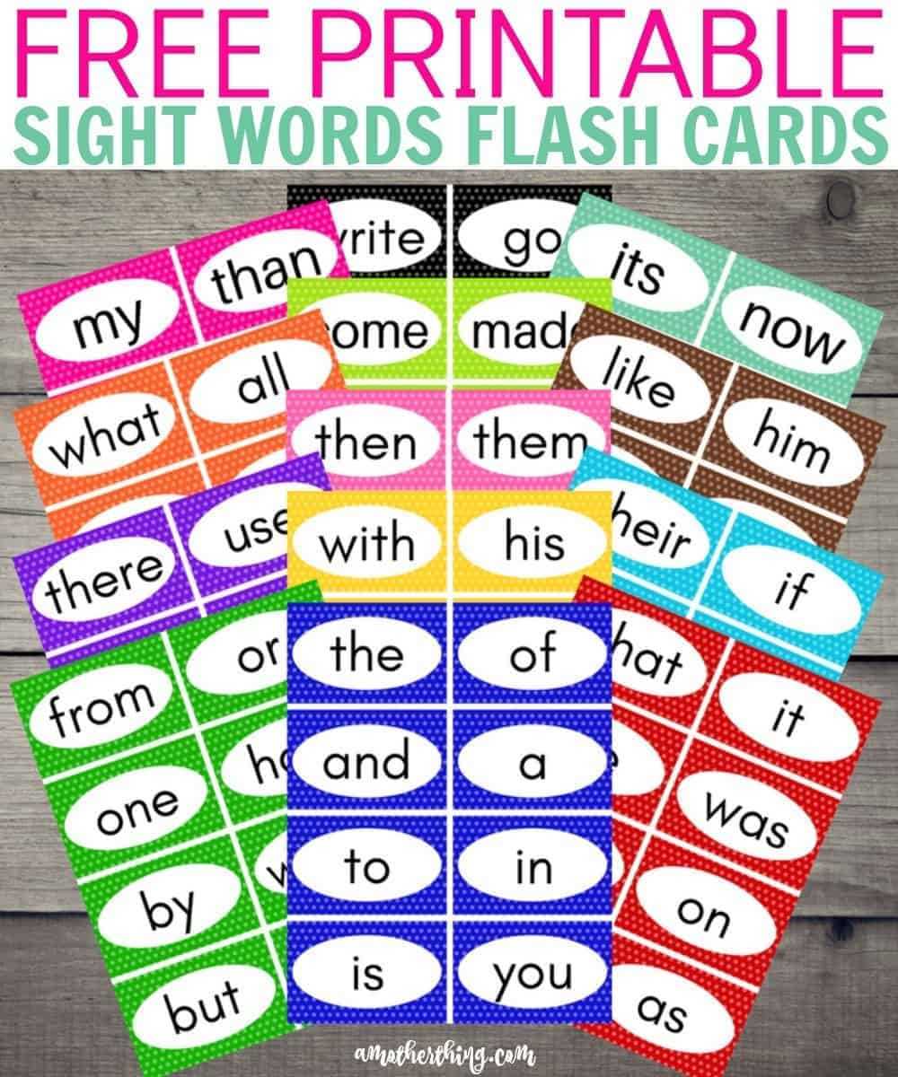 Free Printable Sight Words Flash Cards | It's A Mother Thing For Free Printable Blank Flash Cards Template