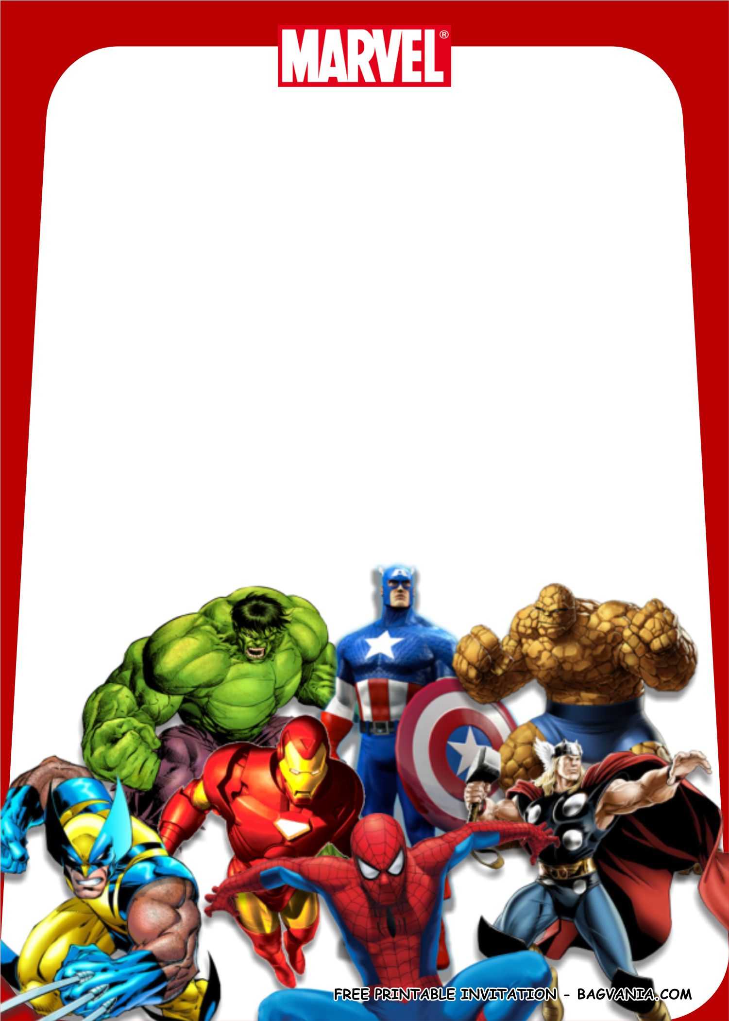Free Printable Superhero Birthday Party Kits Templates Regarding Avengers Birthday Card Template