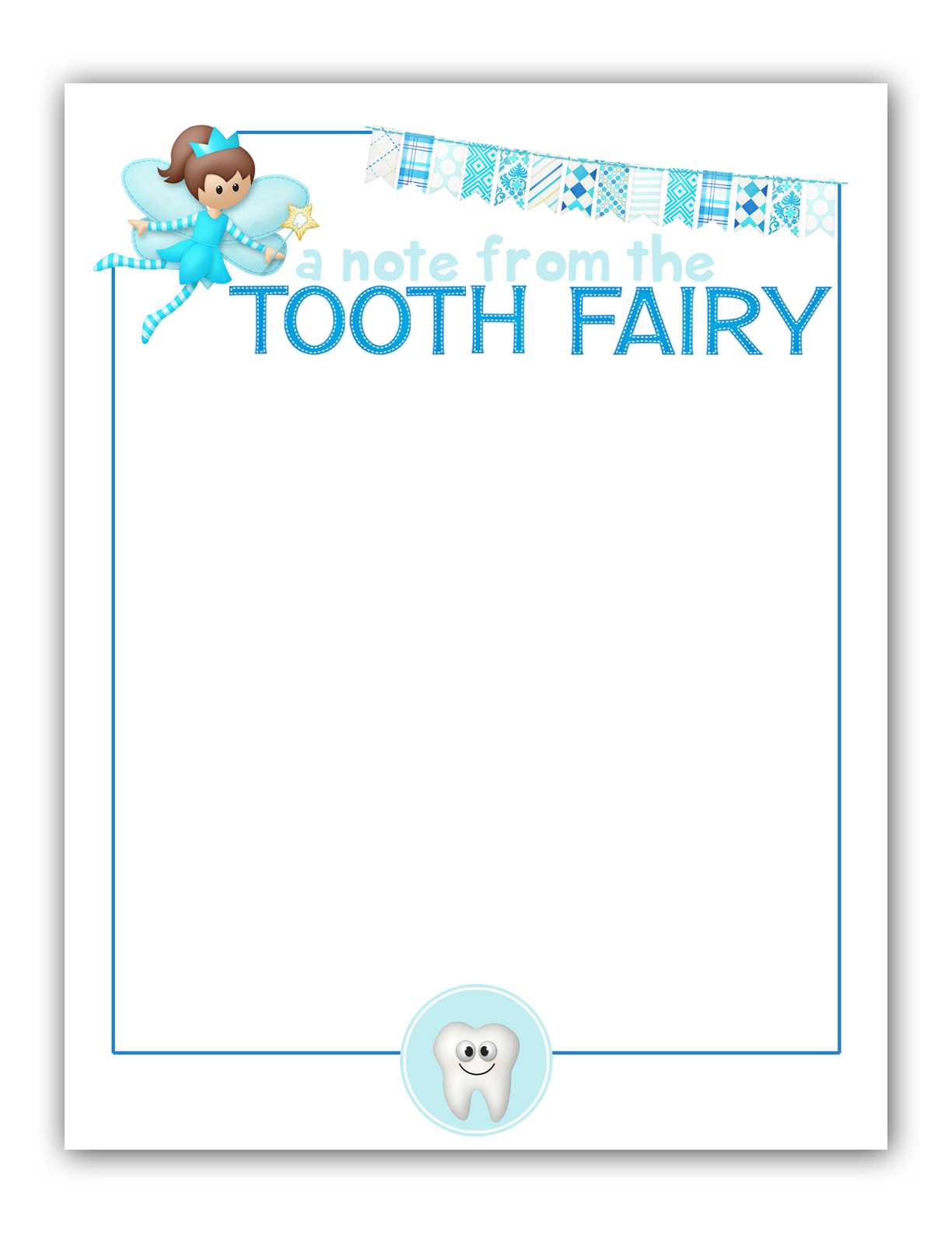 Free Printable Tooth Fairy Letter Template Pertaining To Tooth Fairy Certificate Template Free