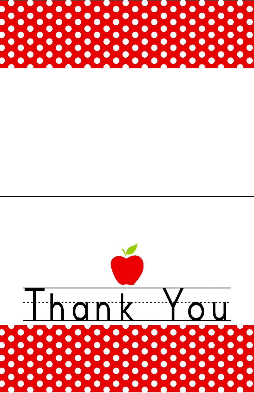 Free Printableend Of The Year Thank You Cards And Tags For Thank You Card For Teacher Template