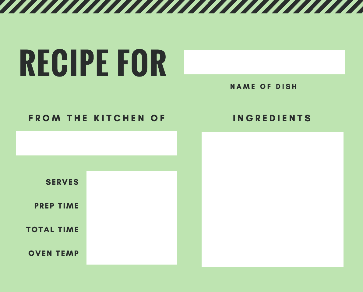 Free Recipe Card Maker – Falep.midnightpig.co With Regard To Fillable Recipe Card Template