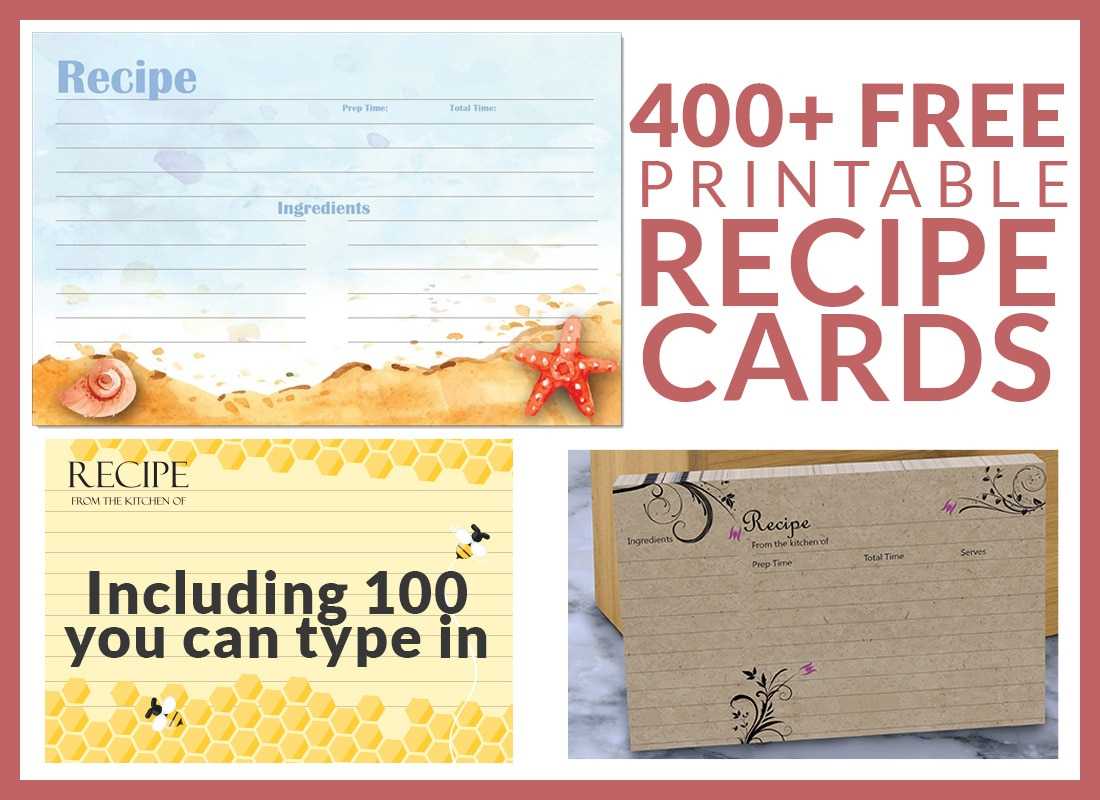 Free Recipe Cards – Cookbook People With Regard To Fillable Recipe Card Template