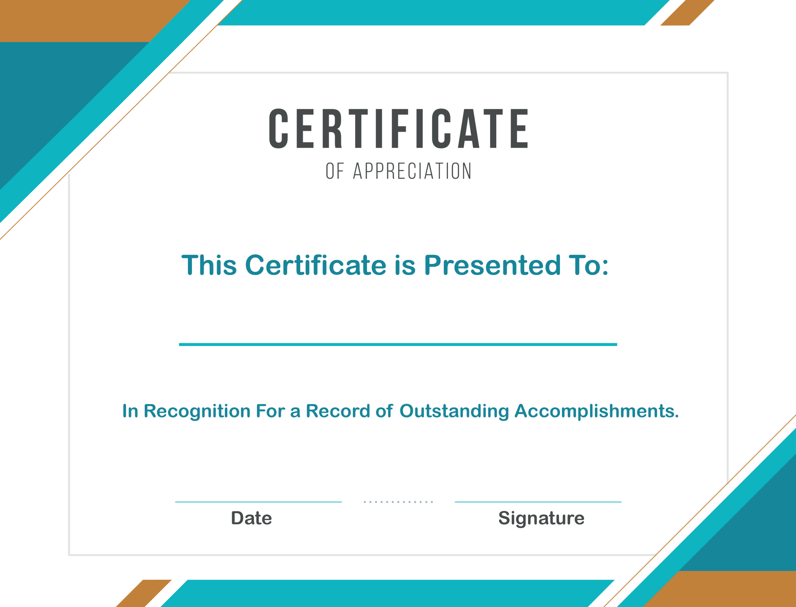 Free Sample Format Of Certificate Of Appreciation Template Intended For Certificates Of Appreciation Template