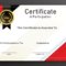 Free Sample Format Of Certificate Of Participation Template Pertaining To Sample Certificate Of Participation Template