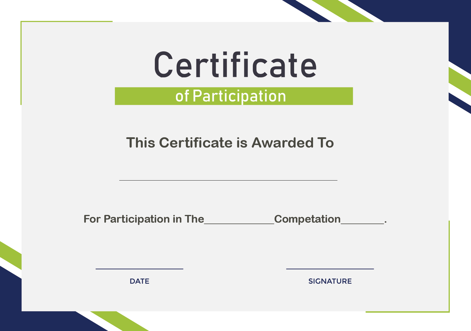 Free Sample Format Of Certificate Of Participation Template Throughout Conference Participation Certificate Template