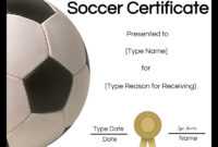 Free Soccer Certificate Maker | Edit Online And Print At Home in Soccer Certificate Template