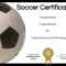 Free Soccer Certificate Maker | Edit Online And Print At Home in Soccer Certificate Template