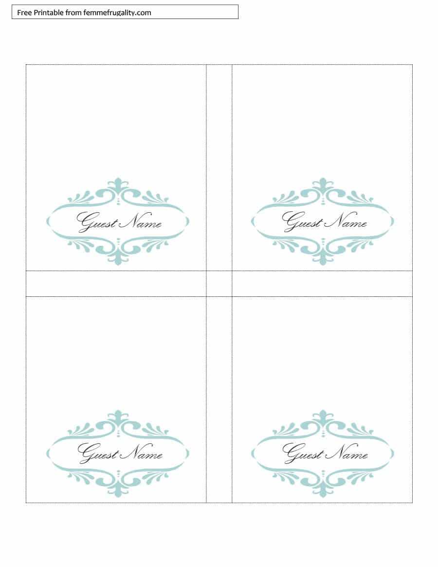 Free Table Tent Template – Calep.midnightpig.co For Free Printable Tent Card Template
