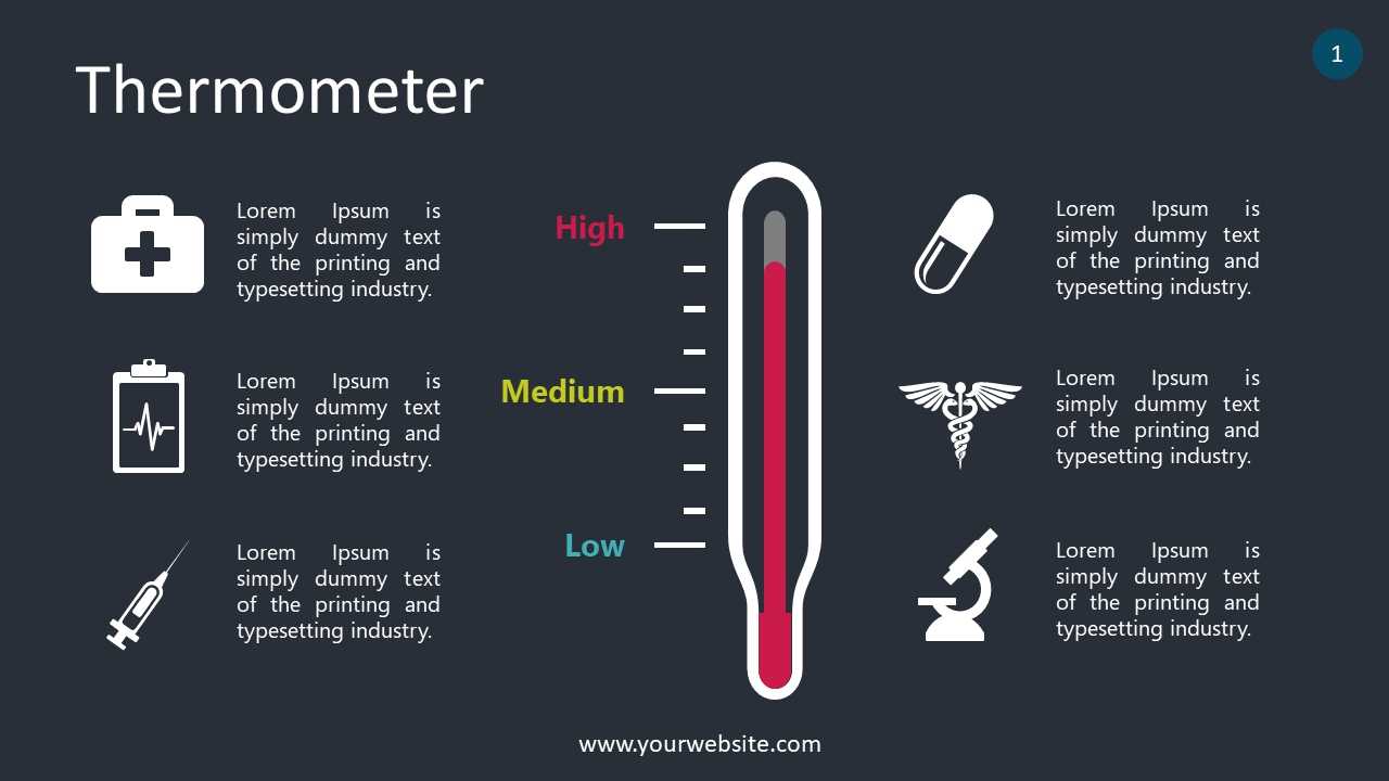 Free Thermometer Lesson Slides Powerpoint Template – Designhooks Within Thermometer Powerpoint Template