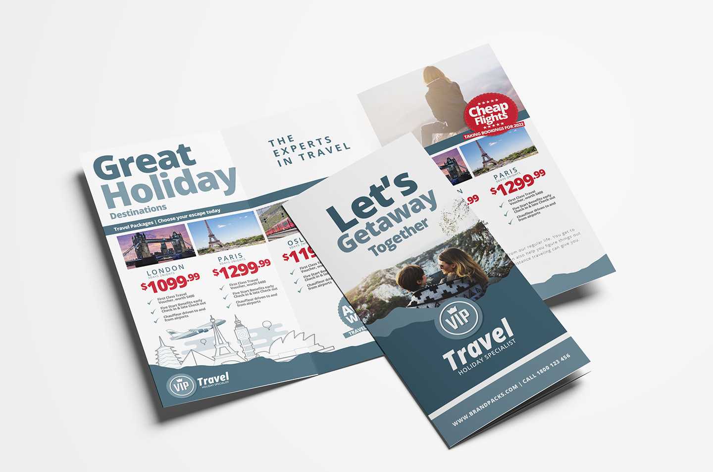 Free Travel Agency Poster & Brochure Template In Psd, Ai Inside Travel And Tourism Brochure Templates Free