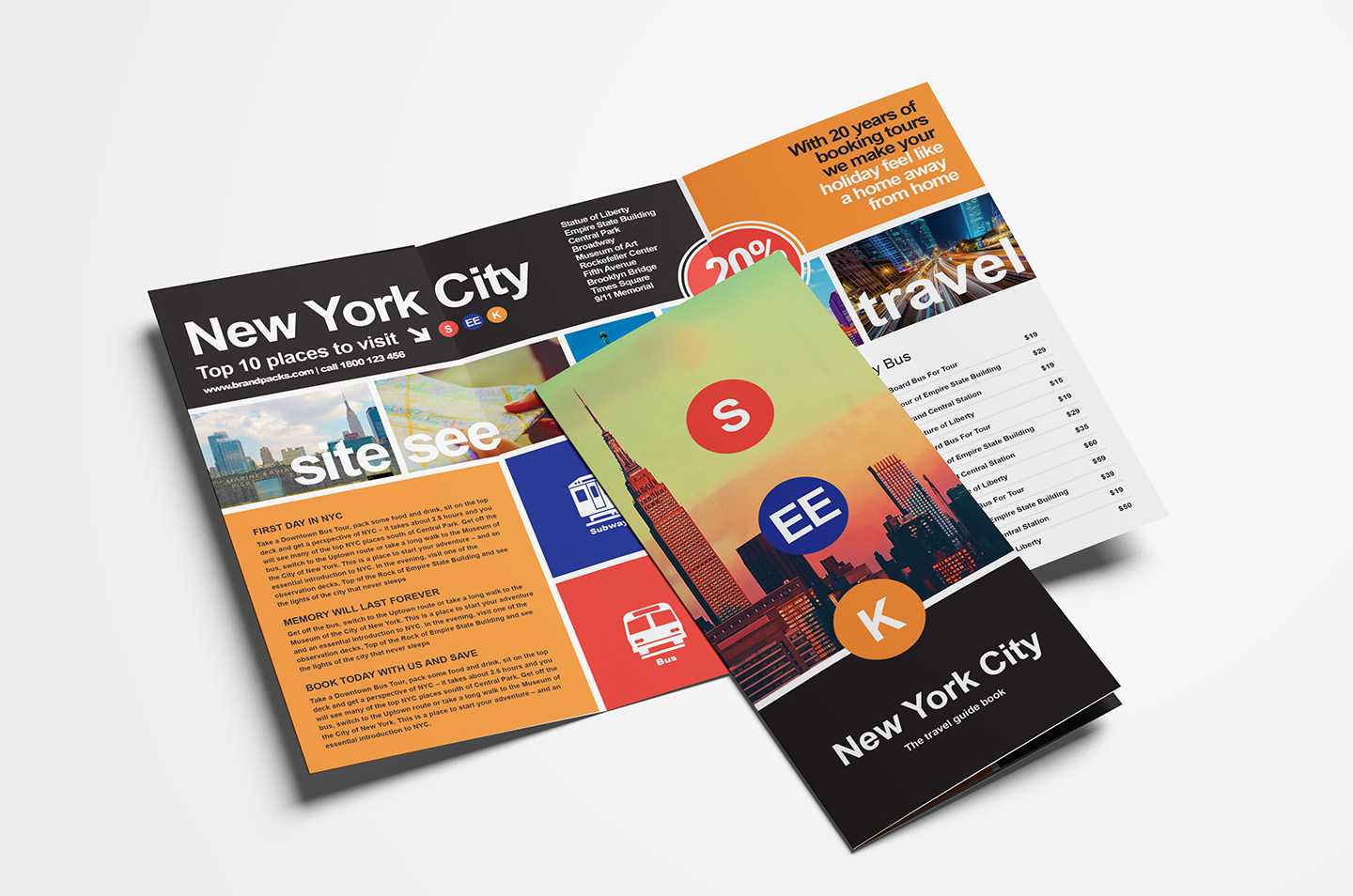 Free Travel Trifold Brochure Template For Photoshop In Travel Guide Brochure Template
