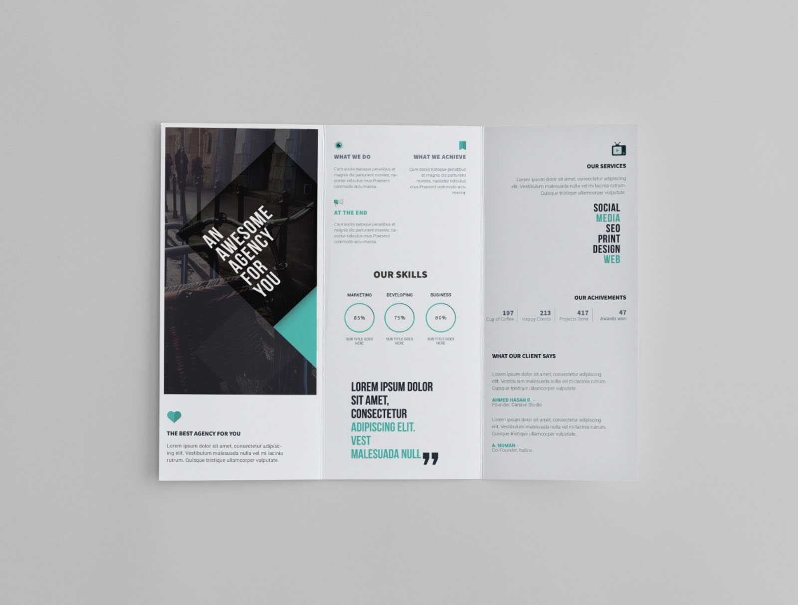 Free Trifold Brochure Template Pertaining To Free Online Tri Fold Brochure Template