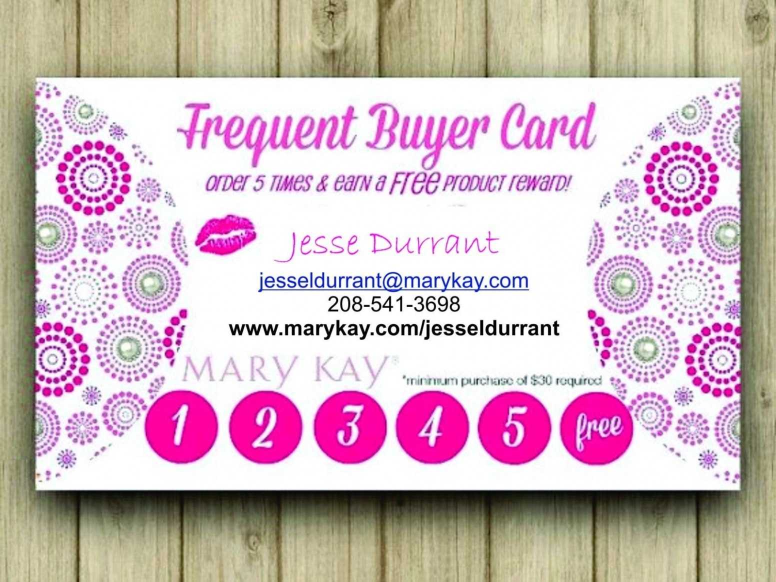 Frequent Buyer Card Template Free – Calep.midnightpig.co Pertaining To Mary Kay Business Cards Templates Free