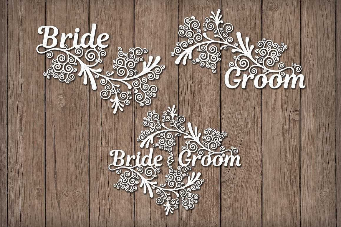 Friezes Wedding Svg Files For Silhouette Cameo And Cricut. Wedding Clipart  Png. Wedding Paper Craft Template. Wedding Stencils For Card Making. With Regard To Silhouette Cameo Card Templates