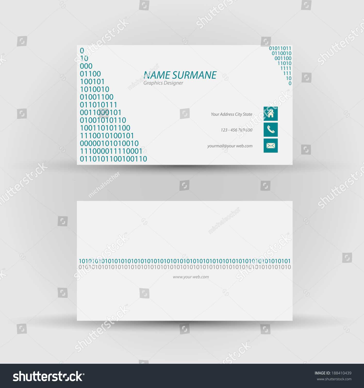 Front And Back Business Card Template Word ] – Here Is A In Front And Back Business Card Template Word