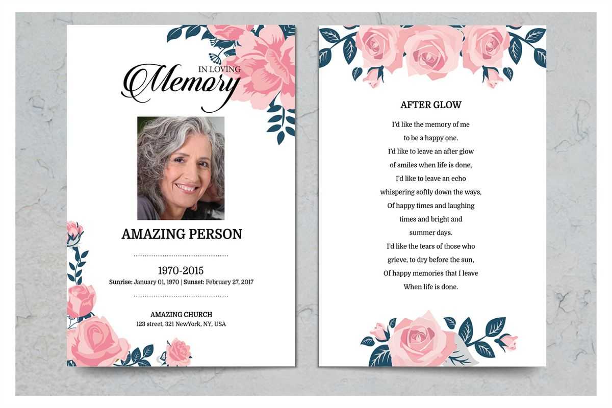 Funeral Card - Calep.midnightpig.co Inside Memorial Cards For Funeral Template Free