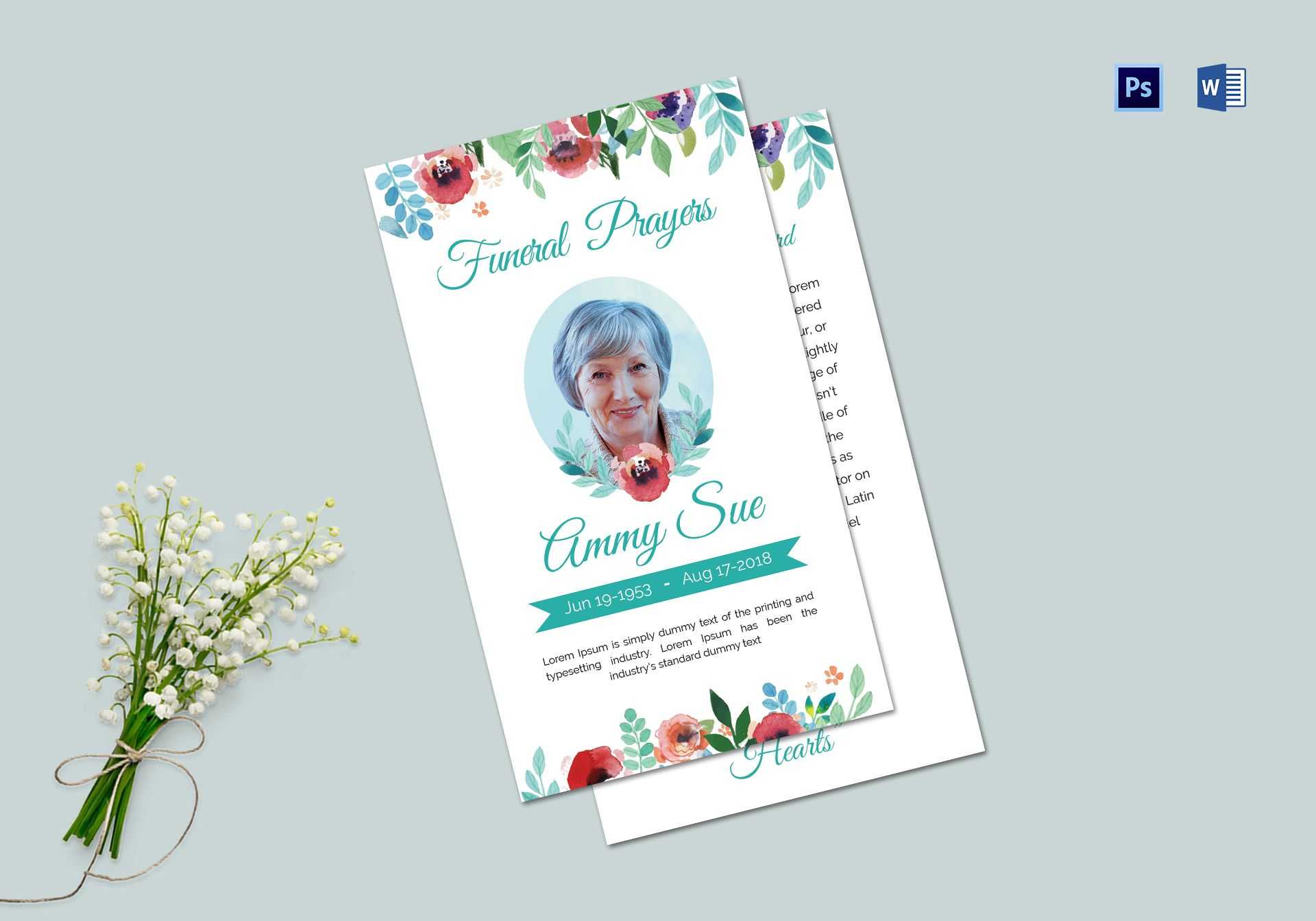 Funeral Family Prayer Card Template Regarding Prayer Card Template For Word