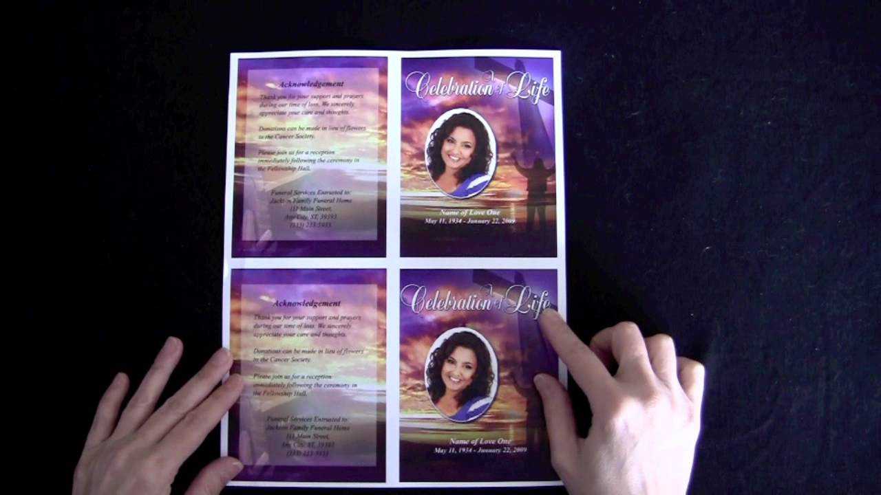 Funeral Memorial Cards - The Funeral Program Site Regarding Remembrance Cards Template Free