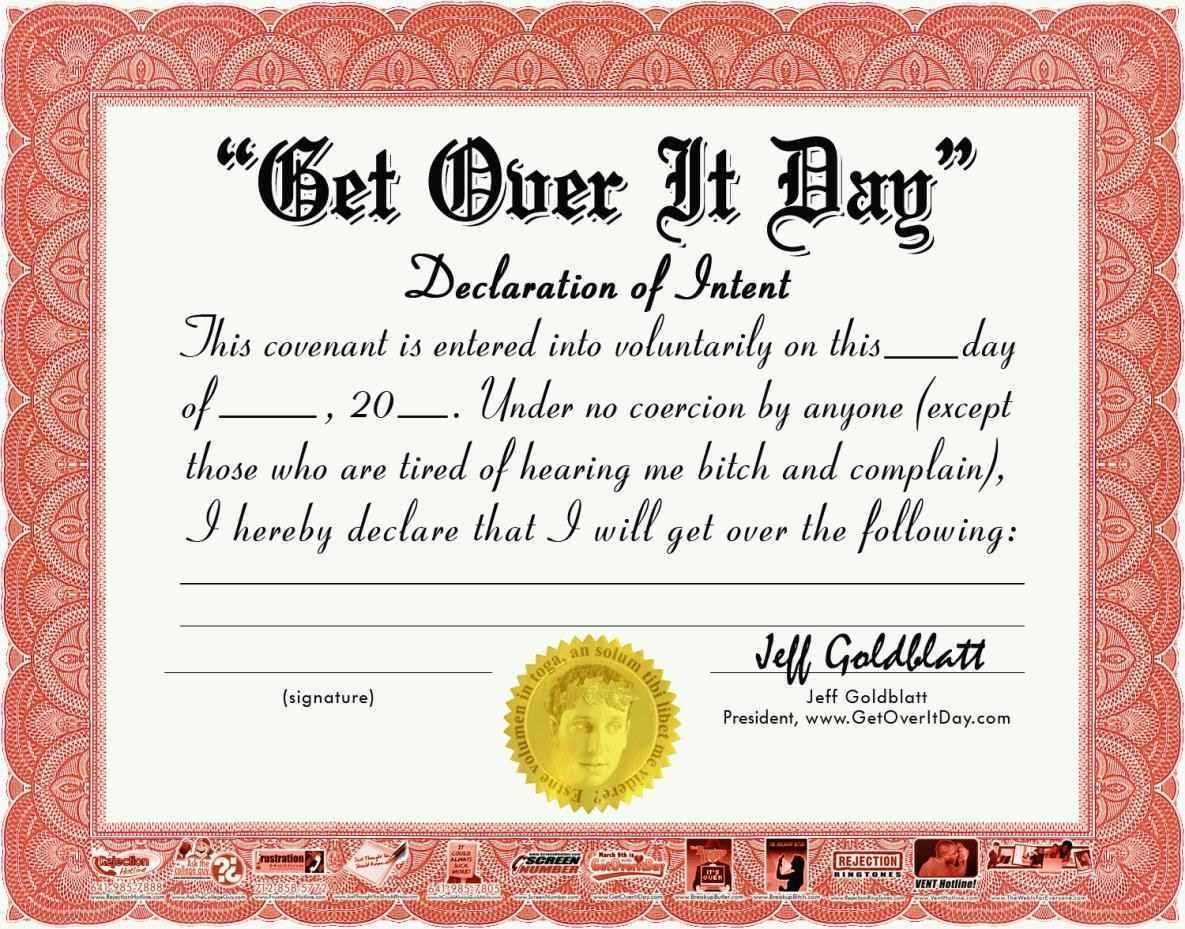 Funny Award Templates Throughout Funny Certificates For Employees 1251