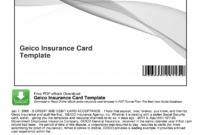 Geico Insurance Card Template Pdf - Fill Online, Printable with regard to Fake Car Insurance Card Template