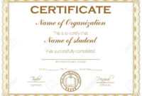 General Purpose Certificate Or Award With Sample Text That Can.. with Promotion Certificate Template